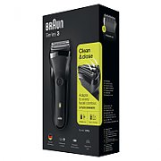 Braun Series 3 300 Electric Shaver, Razor for Men, Black/Volt Green