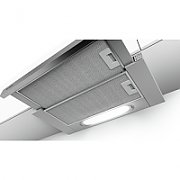 Bosch Serie 4 DFT63AC50 cooker hood 360 m³/h Semi built-in (pull out) Silver D