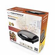 Esperanza EKT008 waffle iron 2 waffle(s) Black 1000 W