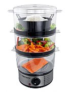 Esperanza EKG009 Steam cooker 3 stainless steel basket (s) 400 W 7.5L