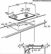 Electrolux EGS6426SX hob Stainless steel Built-in Gas 4 zone(s)