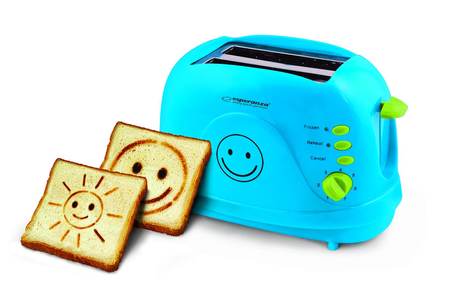 Esperanza EKT003B Toaster 750 W Blue