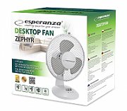 Esperanza EHF004WE, ZEPHYR 9 '' desk fan, White-Gray