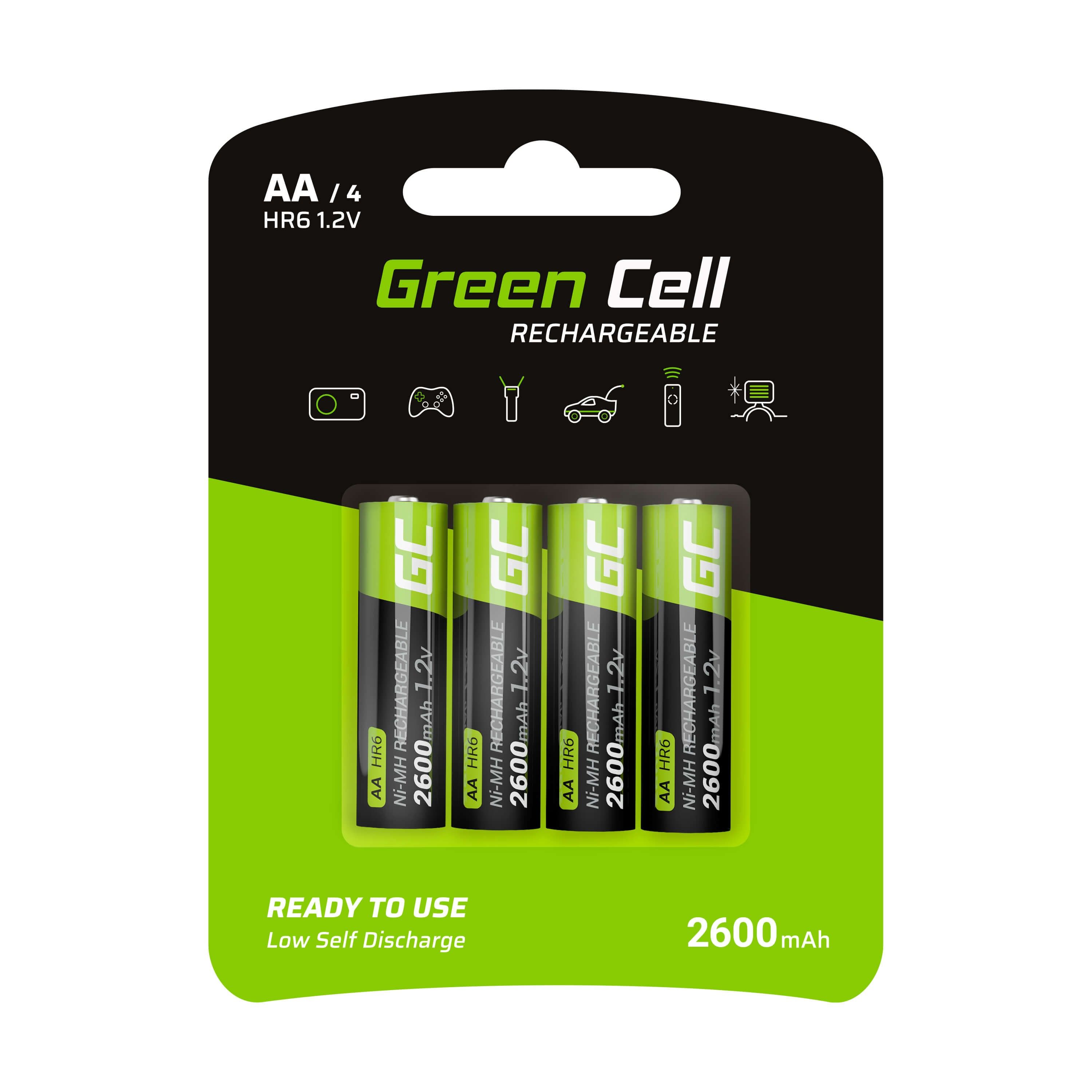 Green Cell GR01 household battery Rechargeable battery AA Nickel-Metal Hydride (NiMH) 4X AA R6 2600MAH_1