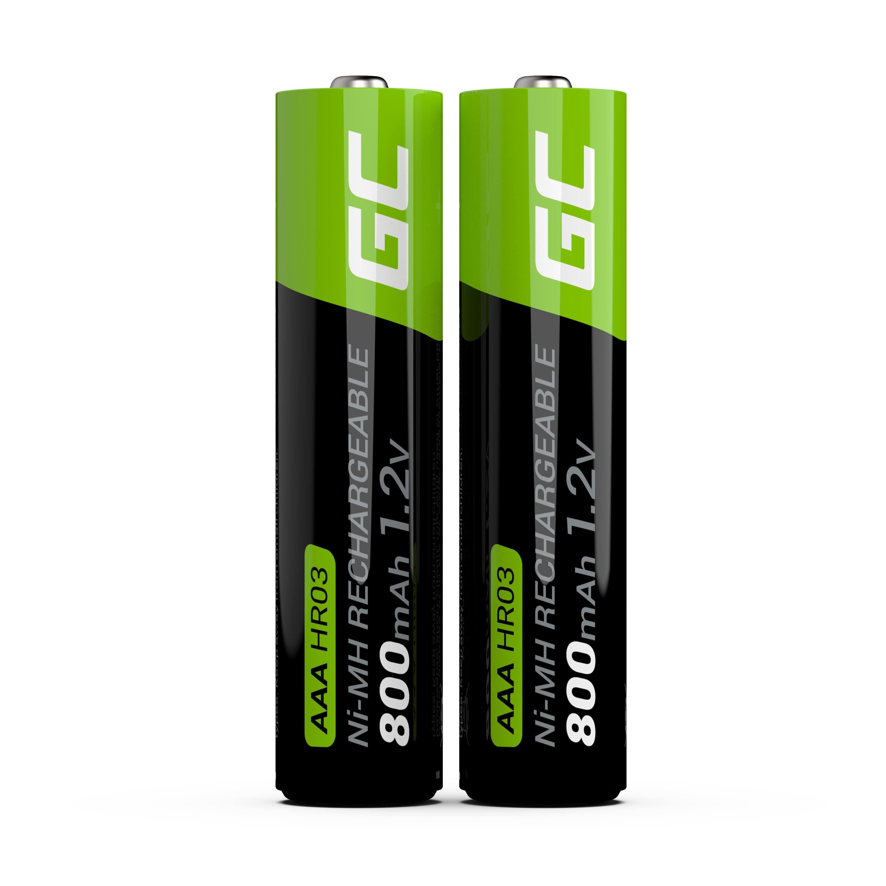 Green Cell GR08 household battery Rechargeable battery AAA Nickel-Metal Hydride (NiMH) 2X AAA R3 800MAH_2