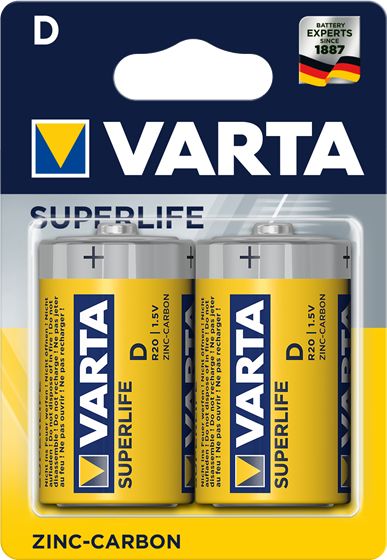 Varta R20 D household battery Zinc-Carbon