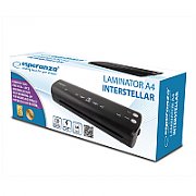 Esperanza A4 Hot  / cold laminator 250 mm/min Black
