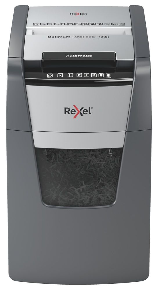 Rexel AutoFeed+ 130X automatic shredder, P-4, cuts confetti cut (4x28mm), 130 sheets, 44 litre bin_2
