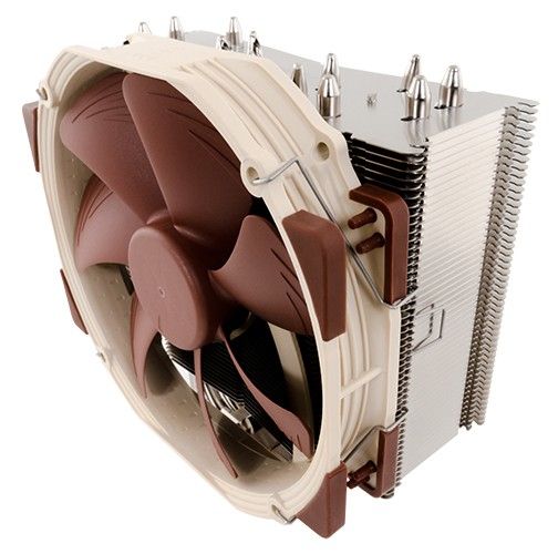 Noctua NH-U14S computer cooling component Processor Cooler 12 cm Brown, Stainless steel_2