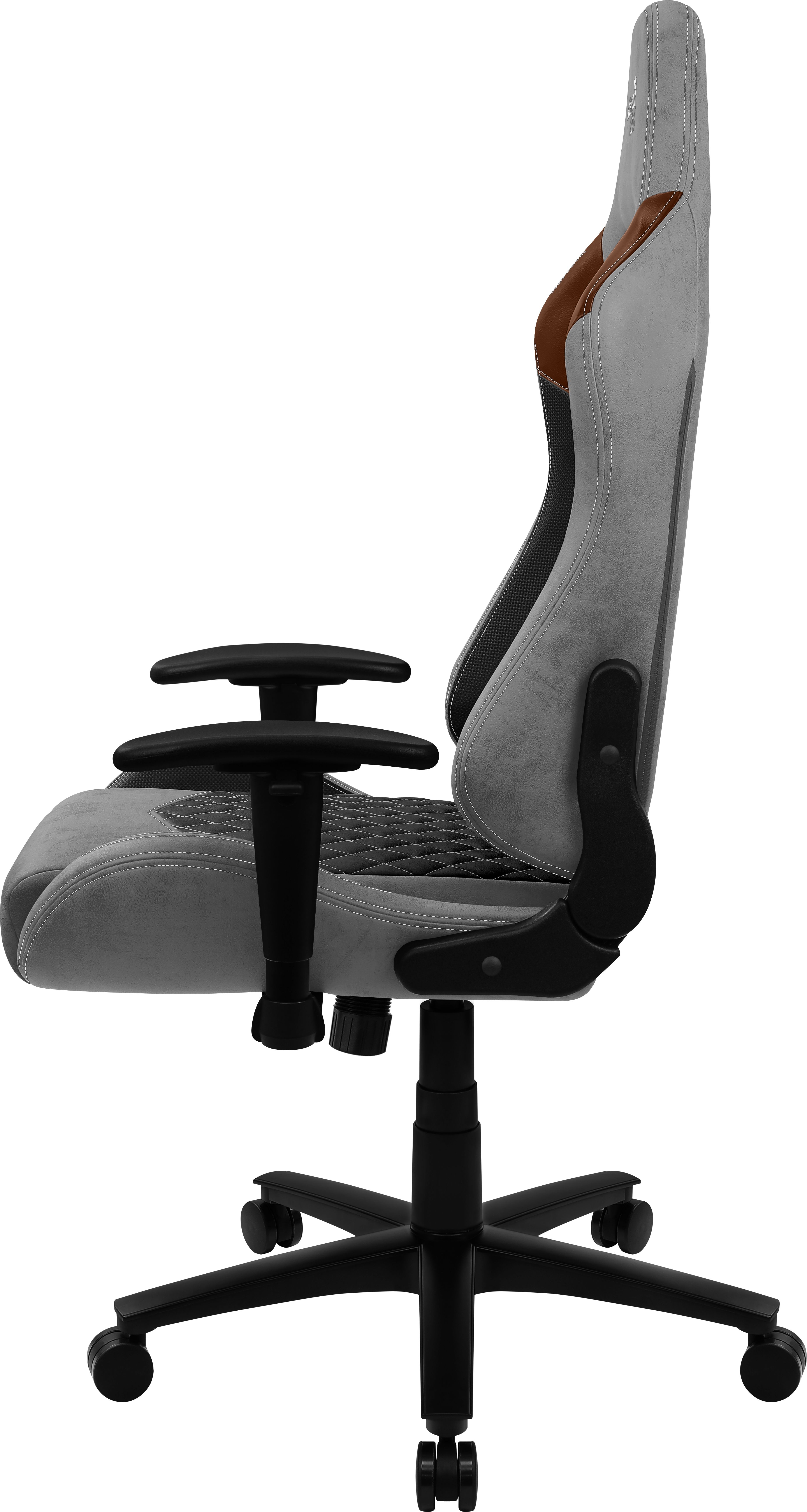 Aerocool DUKE AeroSuede Universal gaming chair Black, Brown, Grey_4