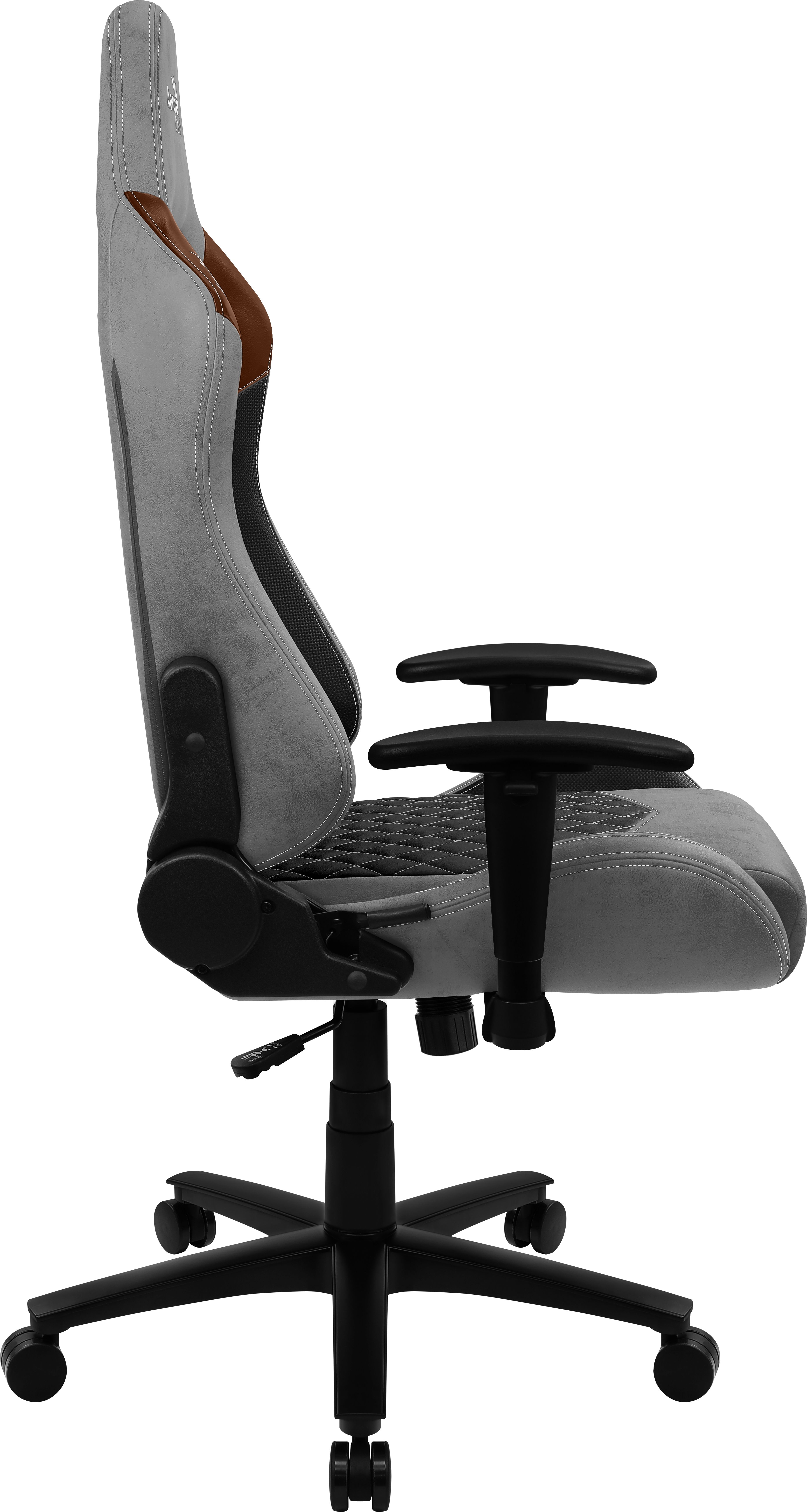 Aerocool DUKE AeroSuede Universal gaming chair Black, Brown, Grey_5