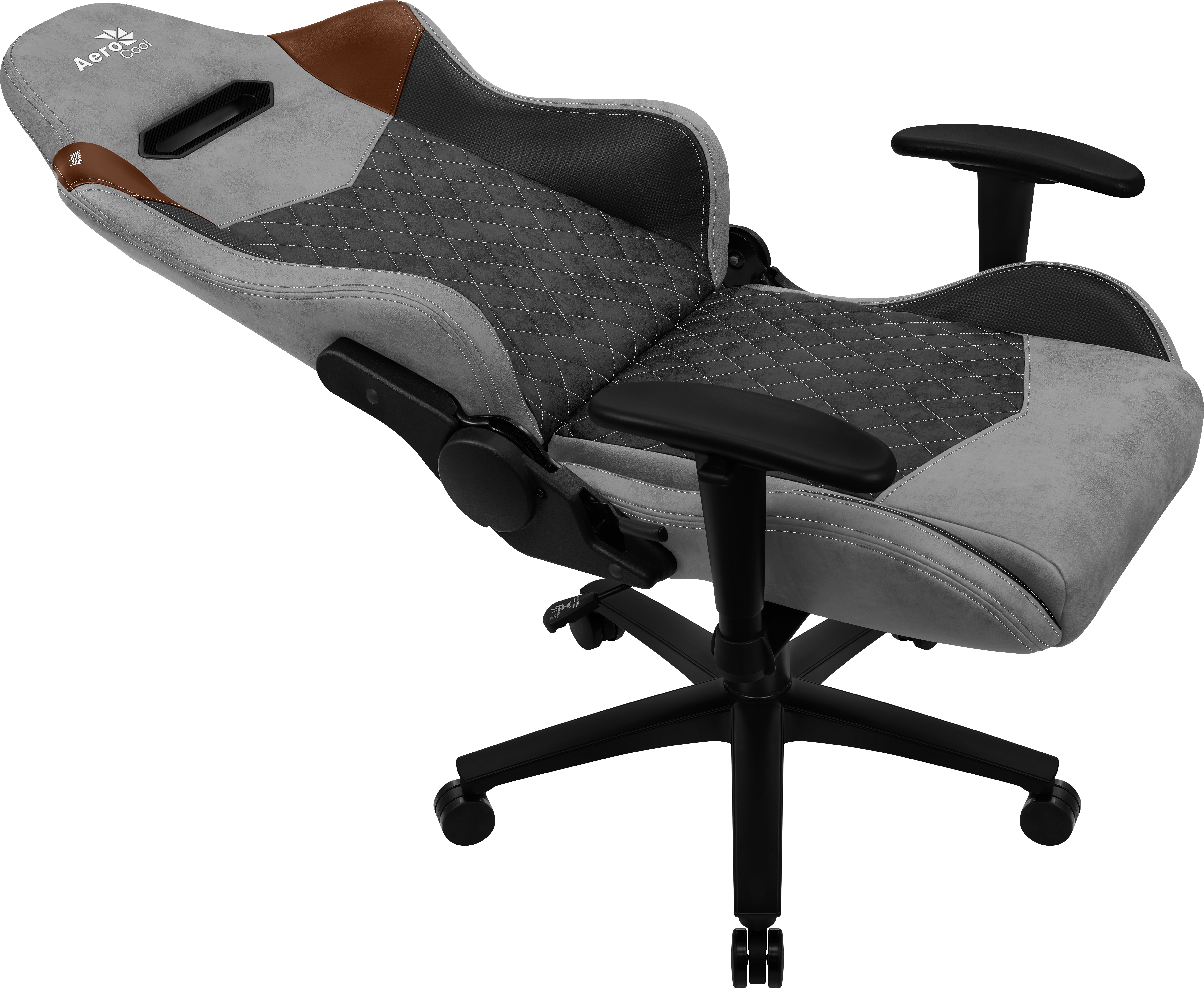 Aerocool DUKE AeroSuede Universal gaming chair Black, Brown, Grey_6