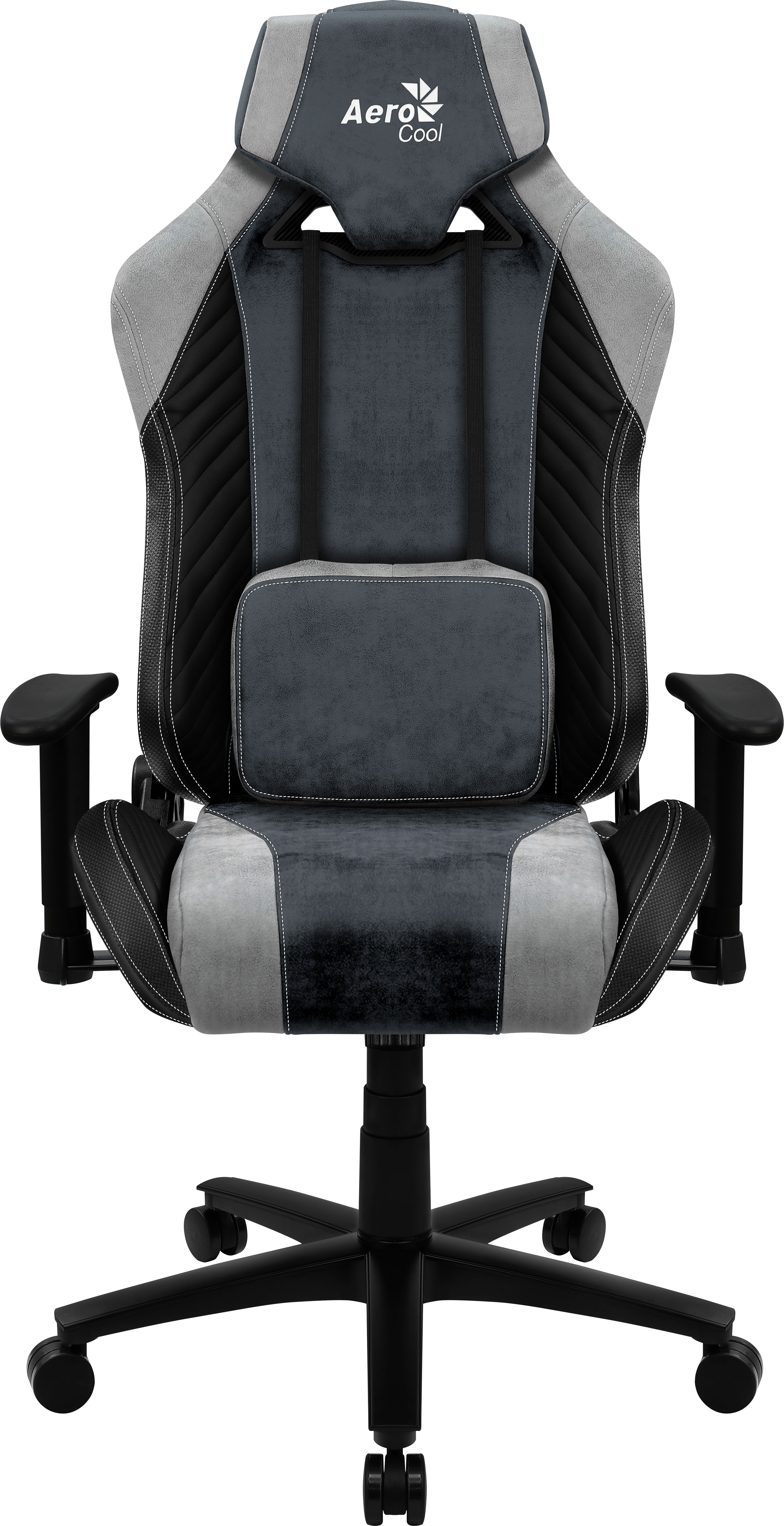 Aerocool BARON AeroSuede Universal gaming chair Blue, Grey_1
