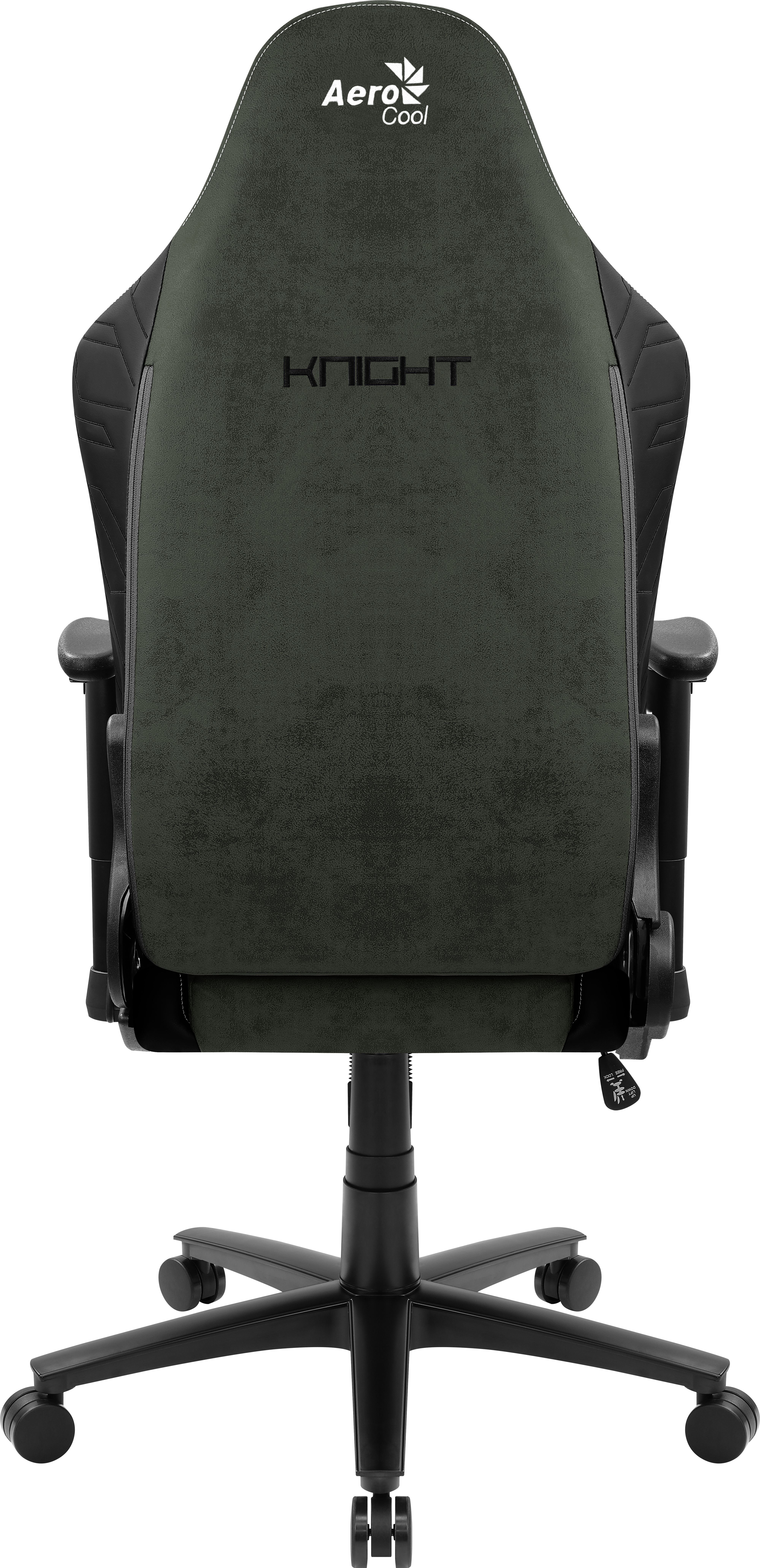 Aerocool KNIGHT AeroSuede Universal gaming chair Black, Green_7