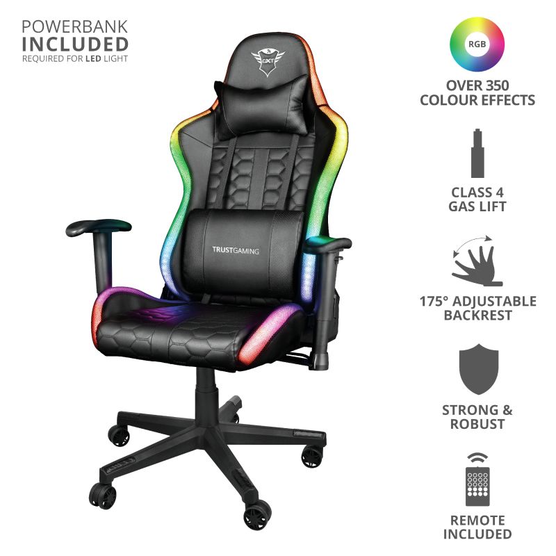 Trust GXT 716 Rizza Universal gaming chair Black_2