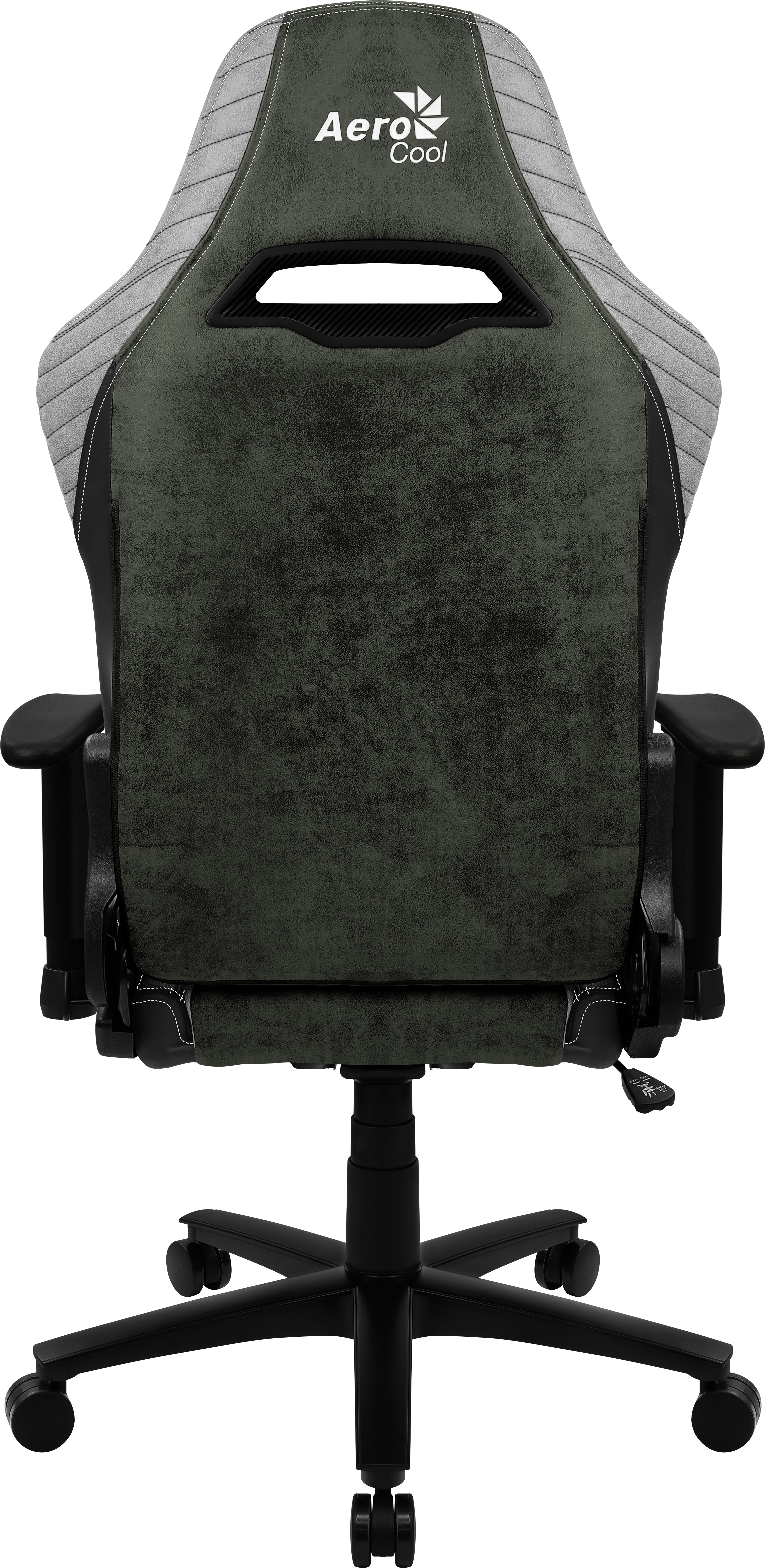 Aerocool BARON AeroSuede Universal gaming chair Green, Grey_7