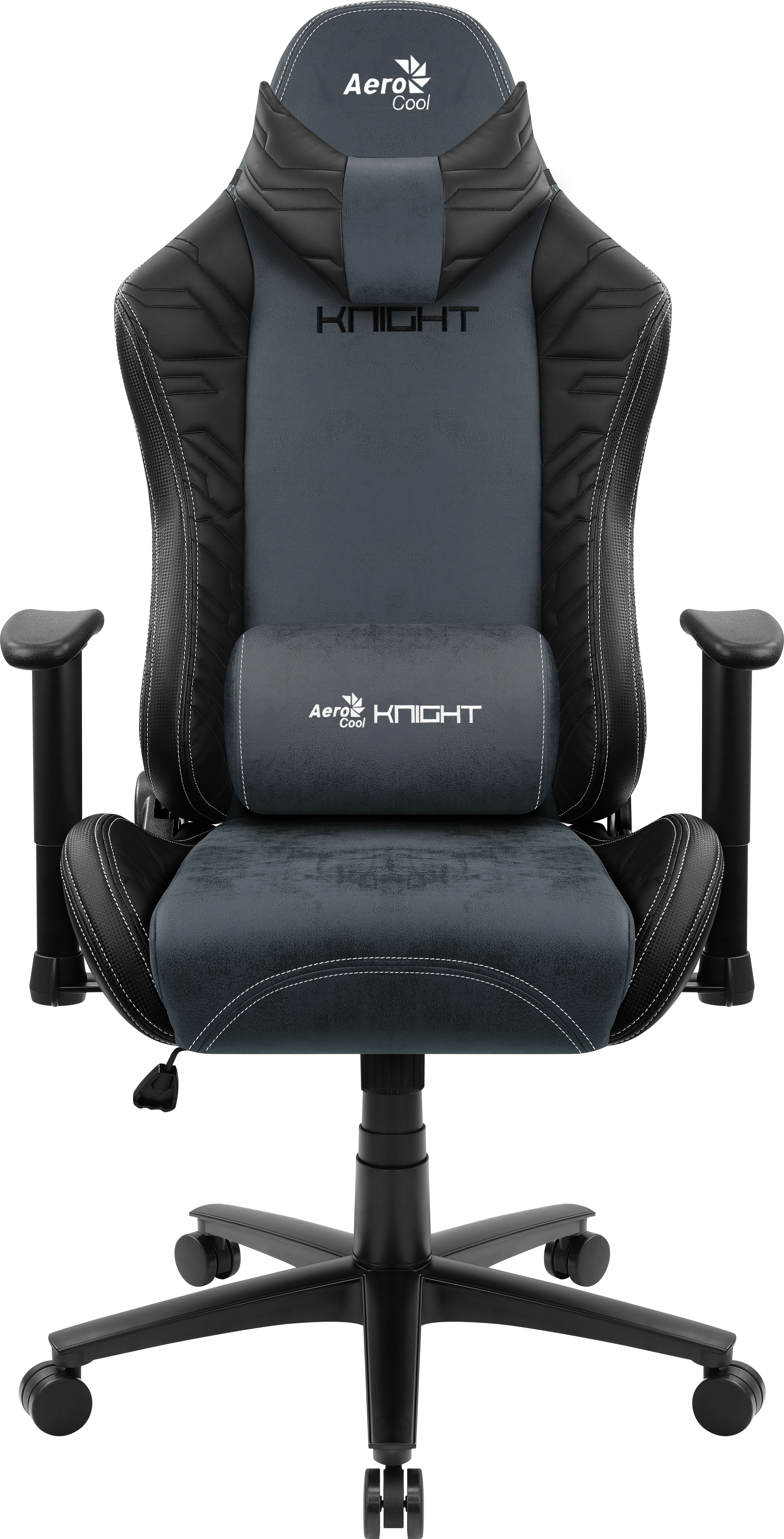 Aerocool KNIGHT AeroSuede Universal gaming chair Black, Blue_1