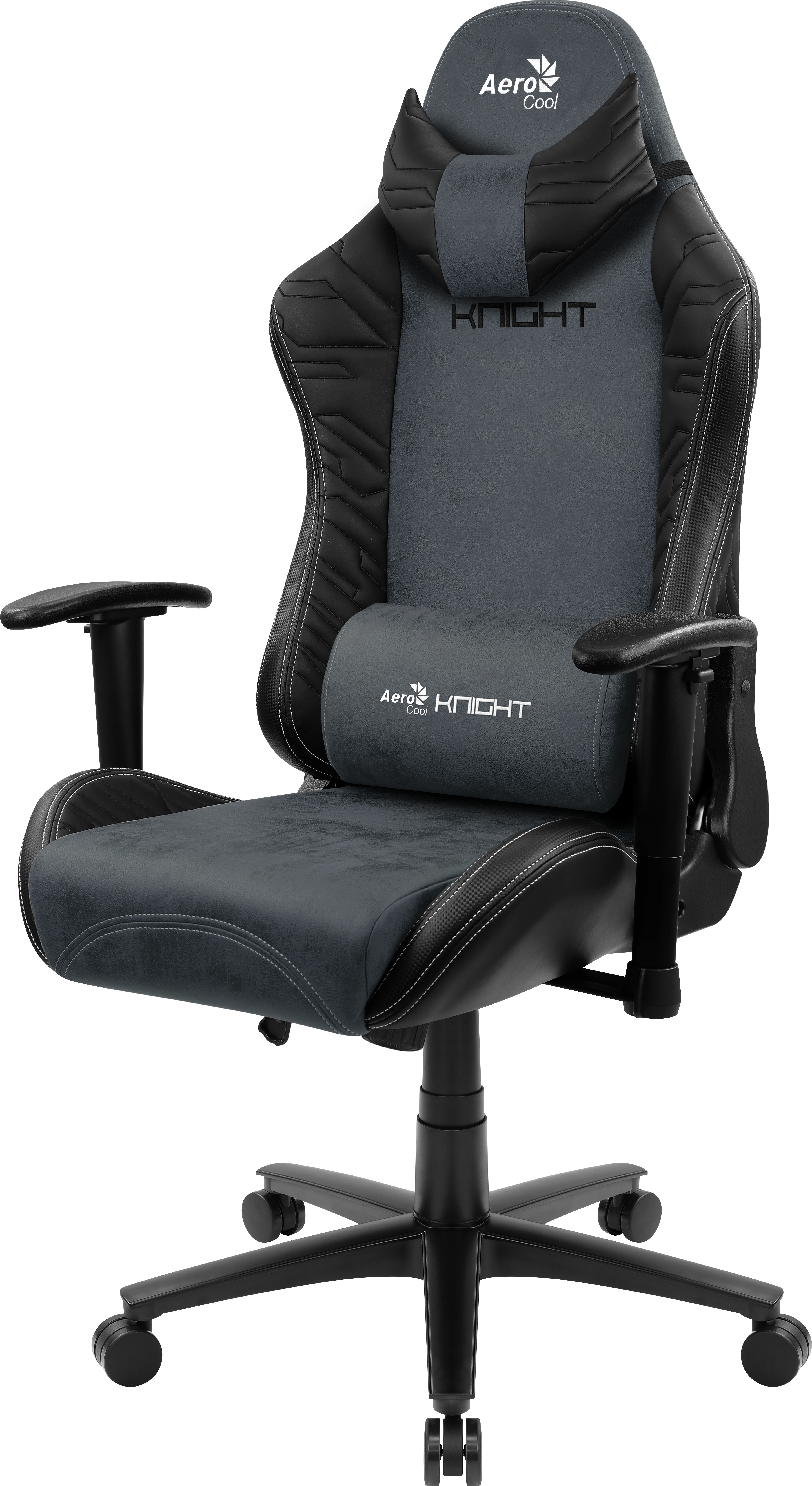 Aerocool KNIGHT AeroSuede Universal gaming chair Black, Blue_3