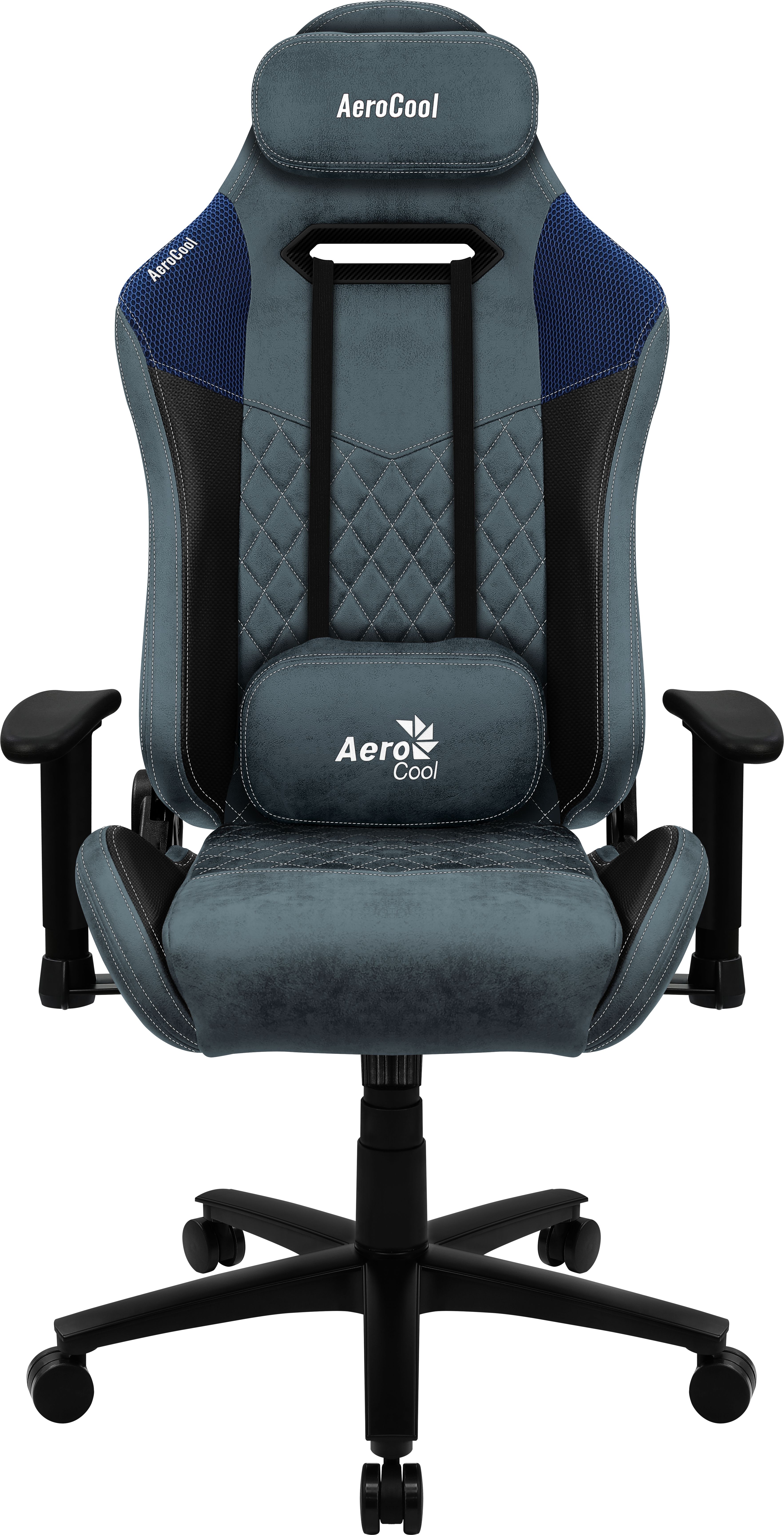 Aerocool DUKE AeroSuede Universal gaming chair Black,Blue_1