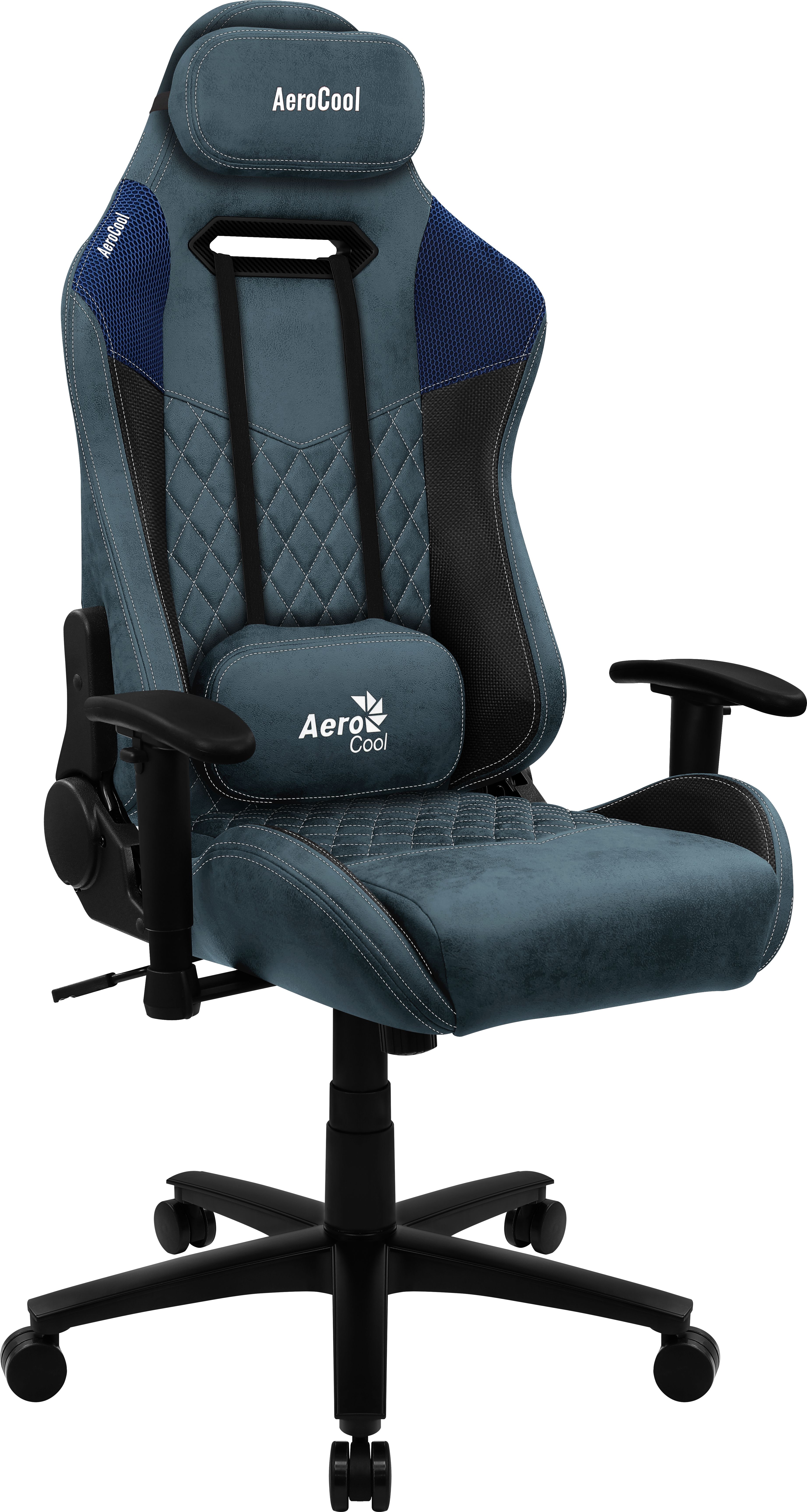 Aerocool DUKE AeroSuede Universal gaming chair Black,Blue_2