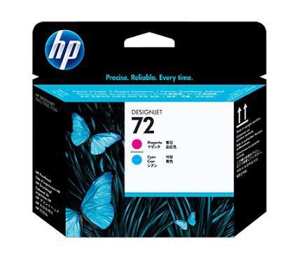 HP 72 original printhead magenta and cyan standard capacity 1-pack