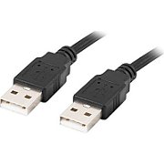 Lanberg CA-USBA-20CU-0018-BK USB cable 1.8m 2.0 USB A Black