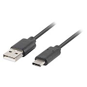 Lanberg CA-USBA-20CU-0018-BK USB cable 1.8m 2.0 USB A Black