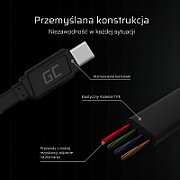 GREEN CELL Green Cell KABGC03 USB cable 0.25 m USB A USB C Black