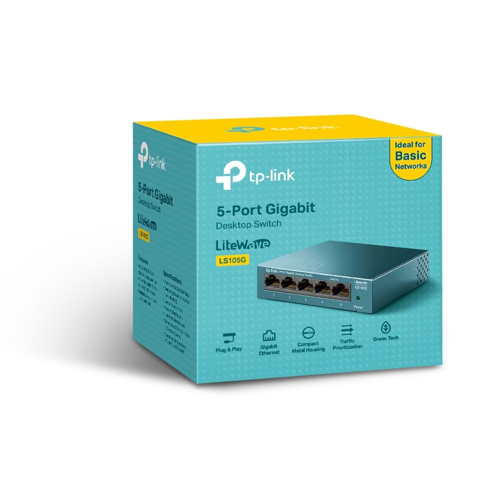 TP-LINK LS105G Unmanaged Gigabit Ethernet (10/100/1000) Blue_3