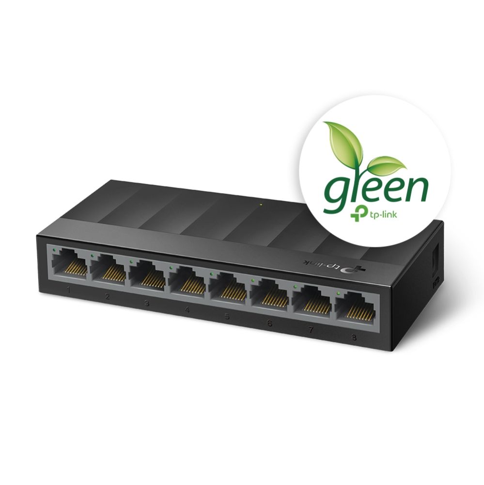 TP-LINK LS1008G Unmanaged Gigabit Ethernet (10/100/1000) Black_2
