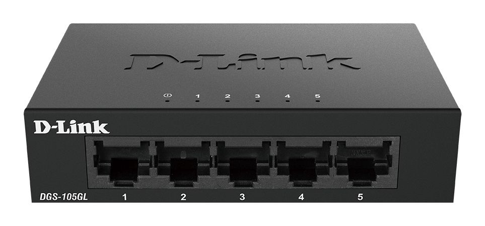 D-Link DGS-105GL/E network switch Unmanaged Gigabit Ethernet (10/100/1000) Black_1