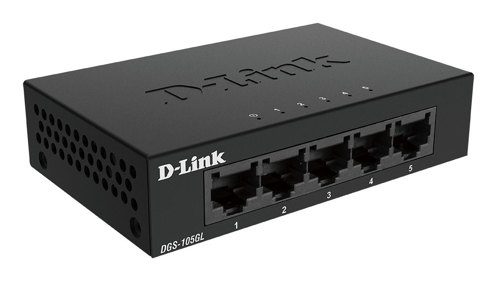 D-Link DGS-105GL/E network switch Unmanaged Gigabit Ethernet (10/100/1000) Black_3