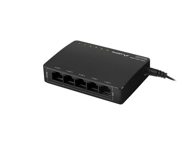 Switch Lanberg DSP3-1005-60W, 5 porturi 10/100/1000 Mbps