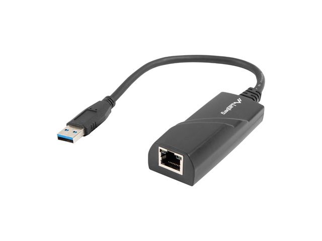 Lanberg NC-1000-01 cable gender changer USB-A RJ-45 Black_1