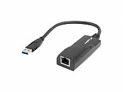 Lanberg NC-1000-01 cable gender changer USB-A RJ-45 Black