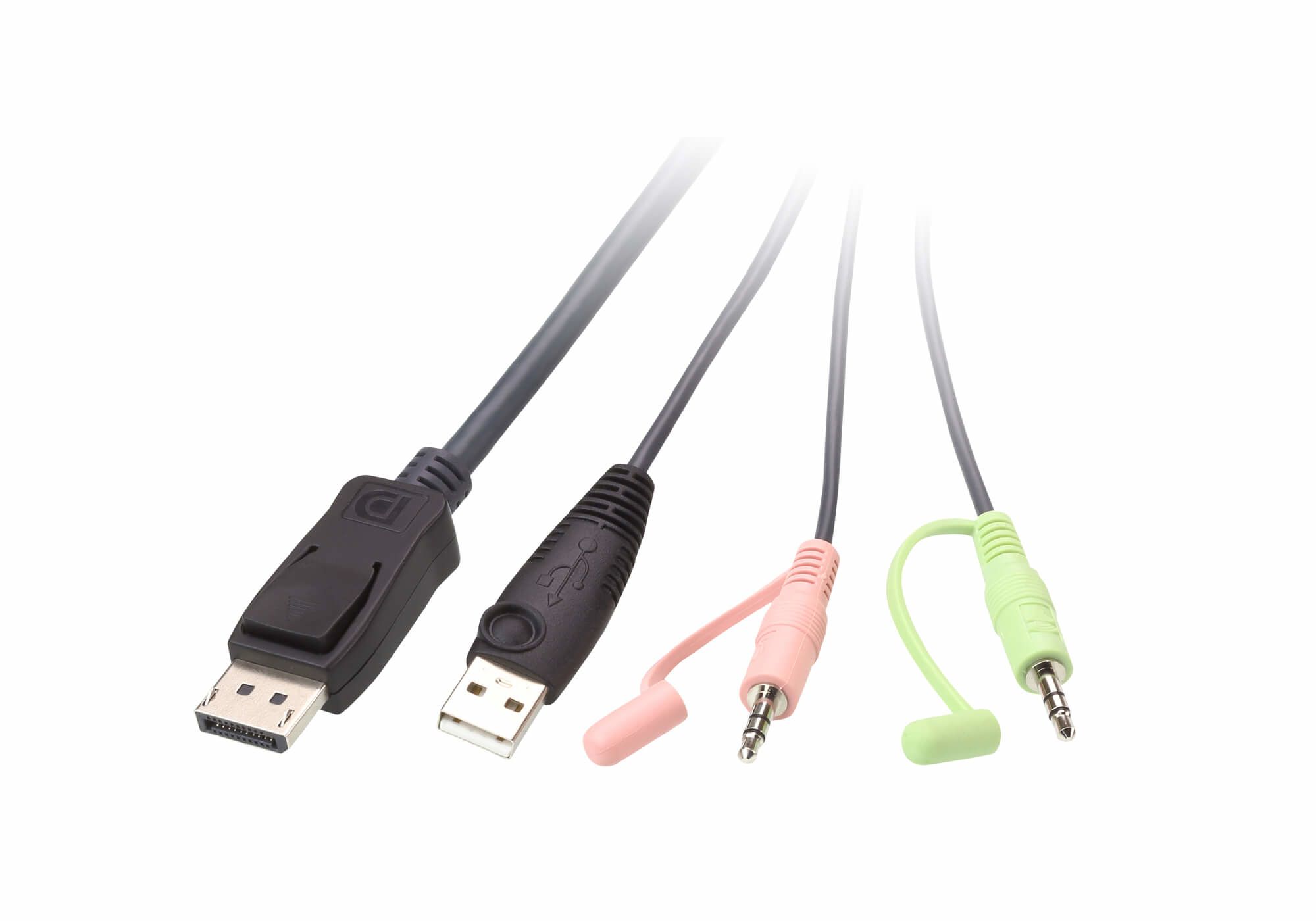 Aten 2-Port USB DisPlayPort Cable KVM Switch_2