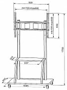 Techly ICA-TR30 signage display mount 2.54 m (100 ) Black