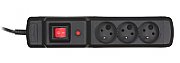 Activejet COMBO 3GN 3M black power strip with cord
