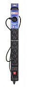 Activejet ACJ COMBO 9GN 3M black power strip with cord