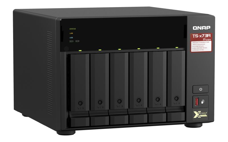 QNAP TS-673A-8G NAS/storage server Tower Ethernet LAN Black V1500B_4