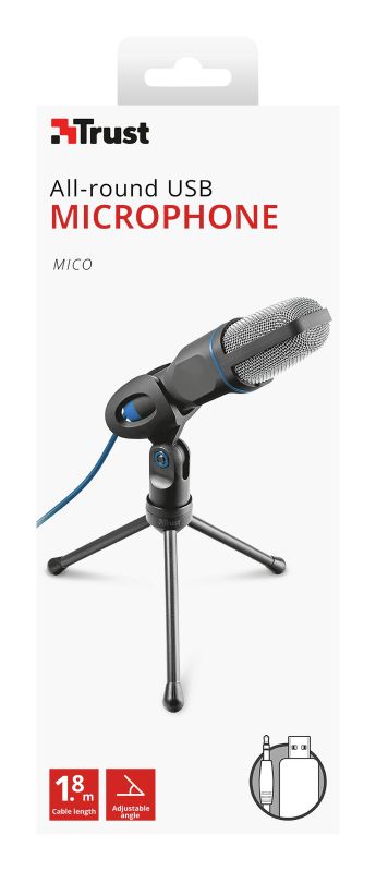 Trust Mico Black, Blue PC microphone_14