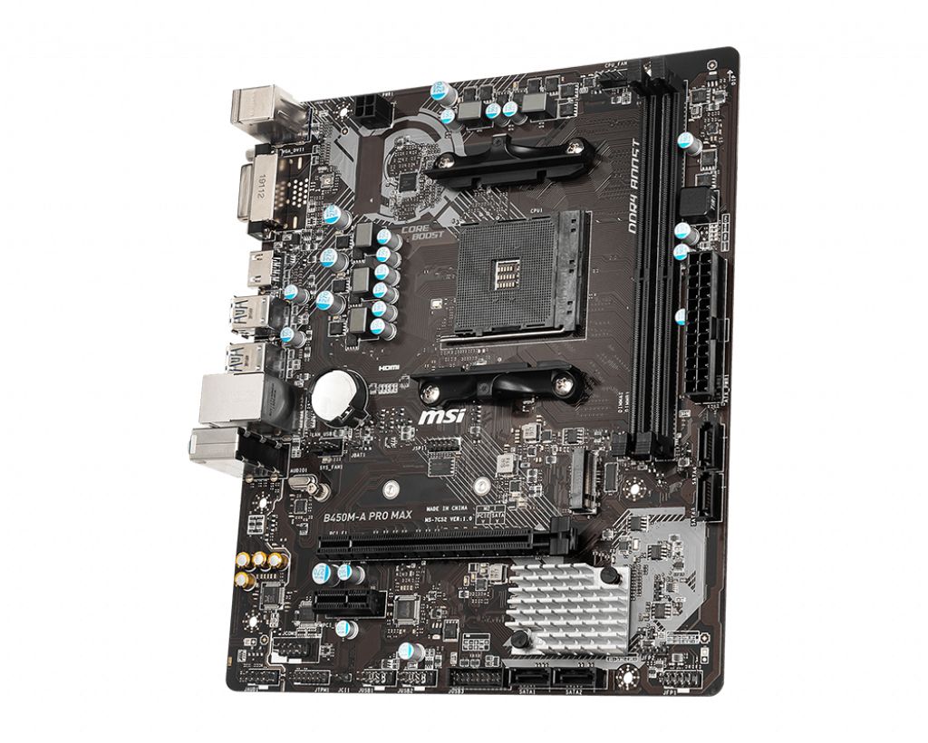 MSI B450M-A PRO MAX motherboard AMD B450 Socket AM4 micro ATX_3