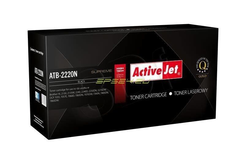 Activejet ATB-2220N toner for Brother printer Brother TN-2220/TN-2010 replacement Supreme 2600 pages black