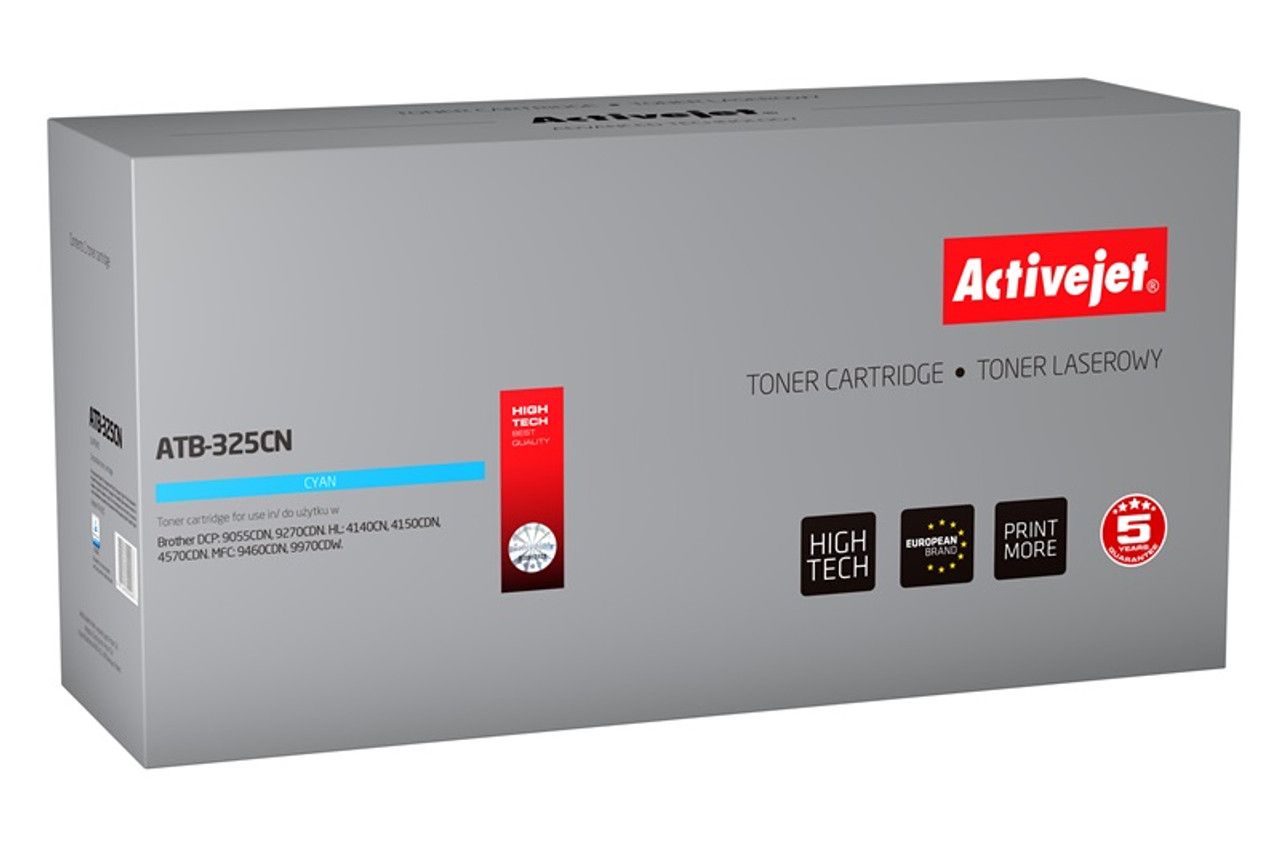 Activejet ATB-325CN toner for Brother printer Brother TN-325C replacement Supreme 3500 pages cyan