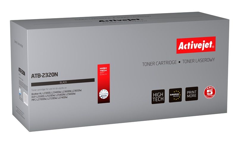 Activejet ATB-2320N toner for Brother printer Brother TN-2320 replacement Supreme 2600 pages black