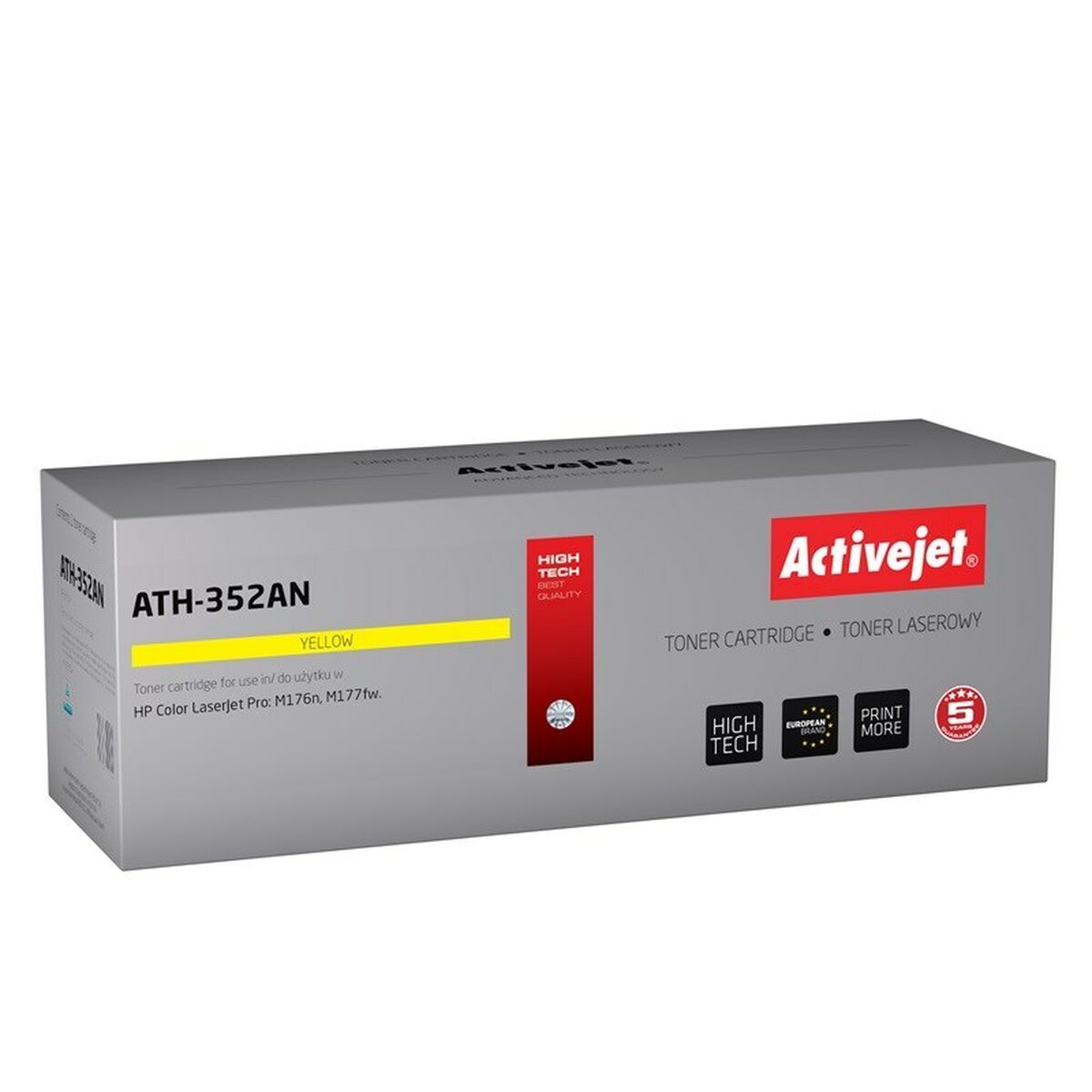 Activejet ATH-352AN toner for HP printer HP CF352A replacement Supreme 1100 pages yellow
