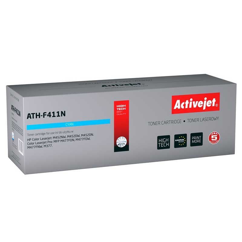 Activejet ATH-F411N toner for HP printer HP 410A CF411A replacement Supreme 2300 pages cyan