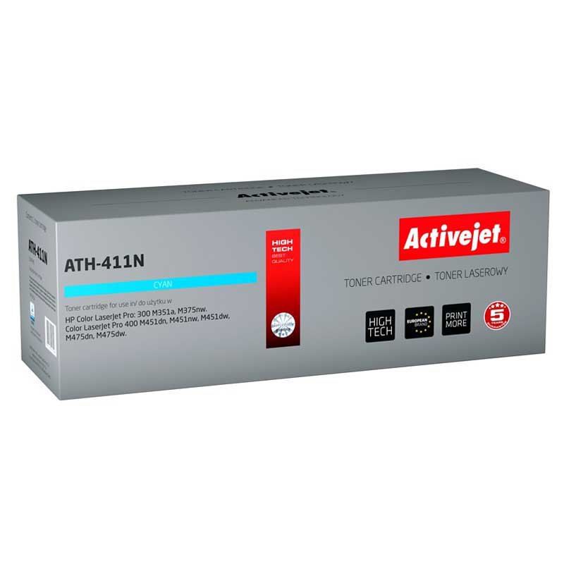 Activejet ATH-411N toner for HP printer HP 305A CE411A replacement Supreme 2600 pages cyan