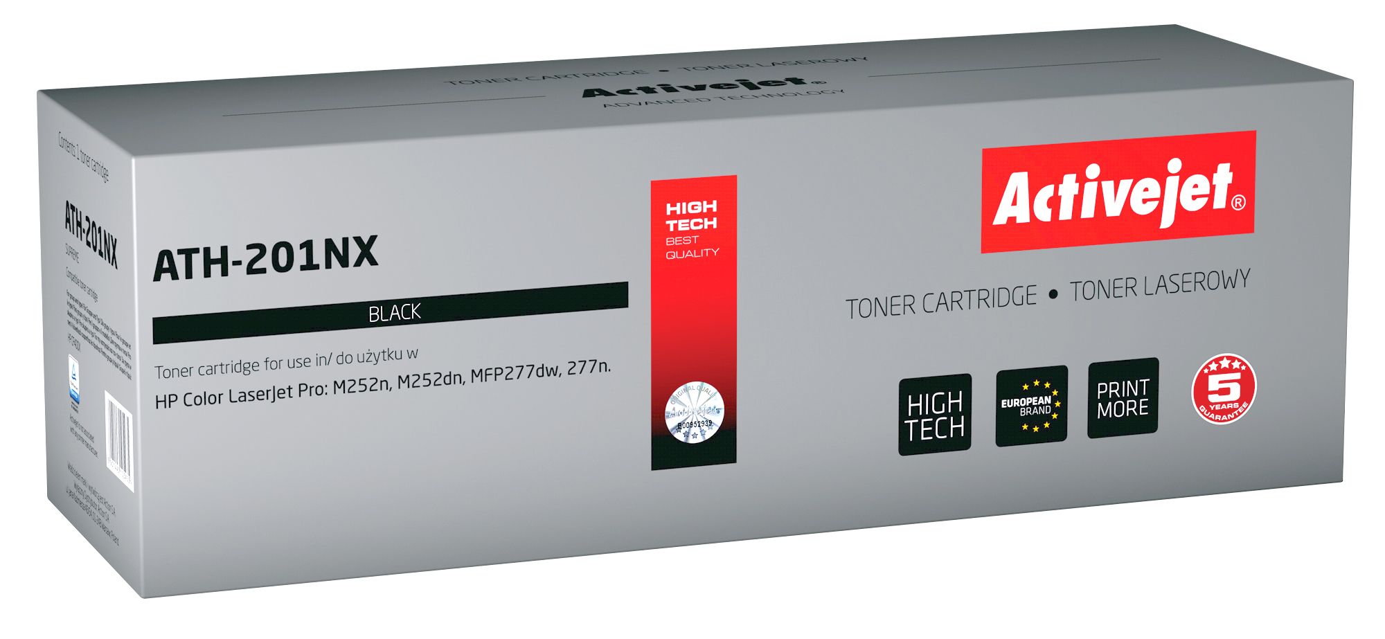 Activejet ATH-201NX toner for HP printer HP 201X CF400X replacement Supreme 2800 pages black