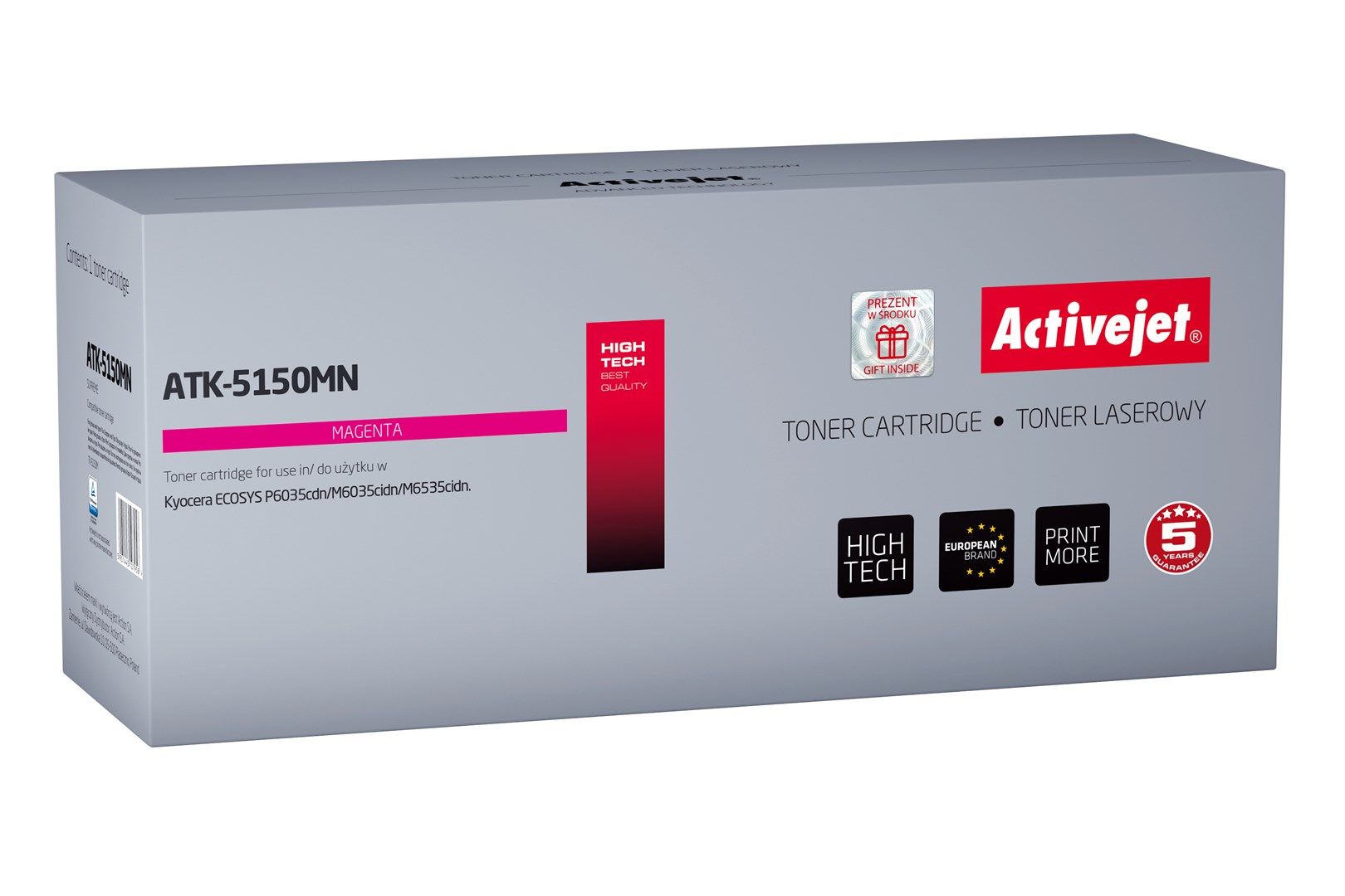 Activejet ATK-5150YN toner for Kyocera printer Kyocera TK-5150Y replacement Supreme 10000 pages magenta